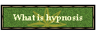 What is Hypnosis?